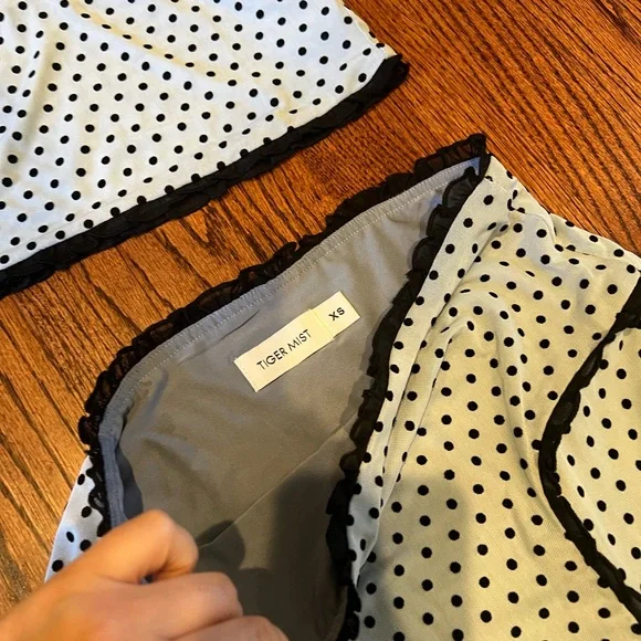 Tiger Must Set Maxi Skirt XS and Top S polka dot - Picture 3 of 6